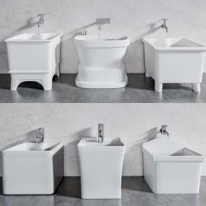 现代拖把池3D模型下载